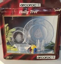 Arcoroc christmas holly for sale  Round Lake