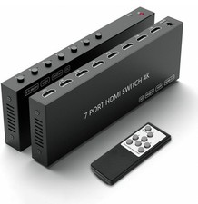 Switch HDMI 7 vias 4k@60Hz comutador HDMI 7 em 1 saída HDCP 2.0 manual hub HDMI 2.0 comprar usado  Enviando para Brazil
