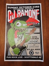 Antigo pôster folheto Y2K CJ Ramone banda rock ska punk anúncio de concerto raro, usado comprar usado  Enviando para Brazil