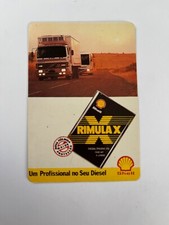 vintage cartão bolso calendário 1990 shell lubrificantes rimula X caminhão #3207 comprar usado  Enviando para Brazil