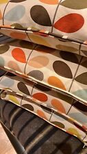 Cojín mediano estampado múltiple original ORLA KIELY x 4 oficial de HEALS raro segunda mano  Embacar hacia Mexico