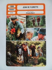 CARTE FICHE CINEMA 1986 JEAN DE FLORETTE Yves Montand Gérard Depardieu Daniel Au na sprzedaż  Wysyłka do Poland
