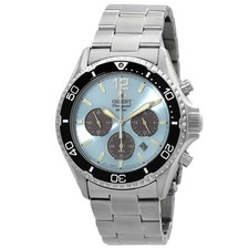 Relógio masculino Orient Sports cronógrafo movido a energia solar mostrador azul RATX0206L10B, usado comprar usado  Enviando para Brazil