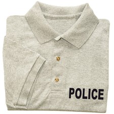 Camisa Polo Da Polícia Masculino Com Gola Botão para cima Camiseta Uniforme Fantasia Policial, usado comprar usado  Enviando para Brazil