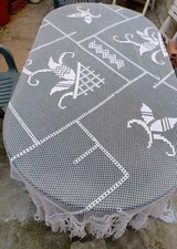 Tovaglia vintage filet usato  Calasetta