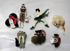 Joblot brooches acrylic for sale  PLYMOUTH
