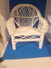 White wicker chair for sale  Racine