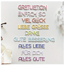 Cutting stanzformen glückwün gebraucht kaufen  Krefeld