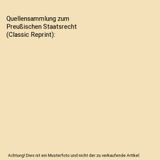 Quellensammlung zum preußisch gebraucht kaufen  Trebbin