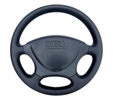 Volante NUOVO IN PELLE per 06-12 Iveco Daily IV V 4 5 Gen. Nero 2006-2012 comprar usado  Enviando para Brazil