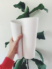 Vaso Rorstrand Suécia Pia Törnell Mantello 1997 branco preto moderno arte 11" curvilíneo comprar usado  Enviando para Brazil