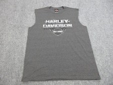Camisa masculina Harley Davidson extra grande cinza sem mangas motociclista comprar usado  Enviando para Brazil
