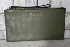 Carteira organizadora de couro de vaca Michael KORS pulseira embreagem verde comprar usado  Enviando para Brazil