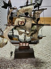 Modelo de rádio antigo navio "Albatroz" - Modelo de madeira e pano navio 16"x14", usado comprar usado  Enviando para Brazil