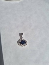 Lovely silver sapphire for sale  LEEDS
