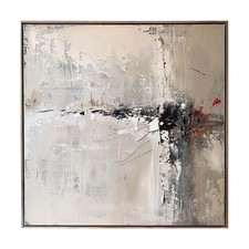Pintura a óleo acrílica abstrata texturizada grande sobre tela feita à mão obra de arte A131 comprar usado  Enviando para Brazil