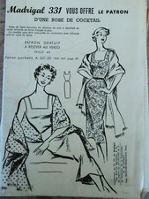 Ancien patron madrigal d'occasion  France