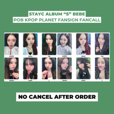 CARTÃO FOTOGRÁFICO OFICIAL ÁLBUM EVENTO FANSIGN FANCALLS BORN STAY BEBE KPOP PLANET POB FANSIGN, usado comprar usado  Enviando para Brazil