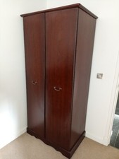 Wardrobe mahogany 2 for sale  RUGBY