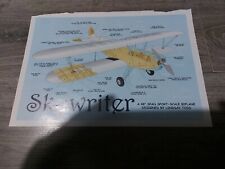 Skywriter plane plan for sale  HAVERHILL