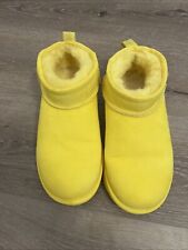 Botas UGG Classic Ultra Mini amarelo canário 1116109 tamanho 5 tornozelo sapatos comprar usado  Enviando para Brazil