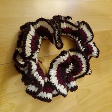 Crochet ruffled purple for sale  GLASGOW