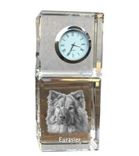 Eurasier horloge cristal d'occasion Eurasier horloge cristal d'occasion  Expédié en France