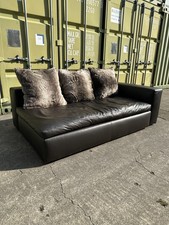 Habitat brown leather for sale  NORTHAMPTON
