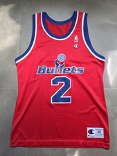 Chris Webber 90s Vintage Champion Washington Bullets Trikot Jersey NBA 40 Medium, usado comprar usado  Enviando para Brazil