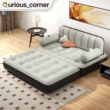 Colchão de ar inflável ou sofá de veludo queen trailer acampamento com bomba embutida comprar usado  Enviando para Brazil