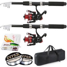 Vara de pesca, 6,9 pés 2 peças conjunto de varas de pesca telescópicas, vara de pesca de fibra de carbono... comprar usado  Enviando para Brazil