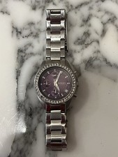 Relógio de pulso Fossil roxo e prata caixa eletrônico 10 comprar usado  Enviando para Brazil