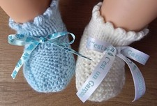 Paires chaussons bébé d'occasion  Nancy-