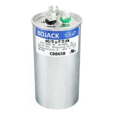 Capacitor circular BOJACK 60/5uF 50/5 MFD ±6% 370V/440 AC CBB65B corrida dupla novo, usado comprar usado  Enviando para Brazil