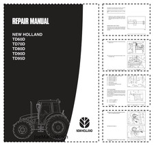 New Holland TD60D TD70D TD80D TD90D TD95D Instrukcja naprawy ciągnika, używany na sprzedaż  PL