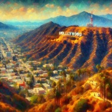 Hollywood sign oil for sale  Covina