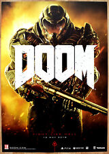 Pôster promocional Doom RARO PS4 XBOX ONE 59cm x 84cm #1 comprar usado  Enviando para Brazil