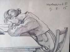 Riginal zeichnung rudolf gebraucht kaufen  Mühlhausen