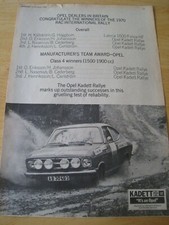 Opel kallstrom haggbom for sale  BRISTOL