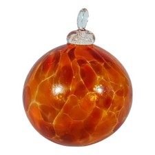 Murano Cristal Bola Navidad Decoración Bola Rojo 10cm comprar usado  Enviando para Brazil