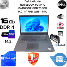 Usado, Notebook Dell Latitude PC 3410 i5-10210U 16GB 256GB M.2 14" FHD WIN 11 PRO comprar usado Usado, Notebook Dell Latitude PC 3410 i5-10210U 16GB 256GB M.2 14" FHD WIN 11 PRO comprar usado  Enviando para Brazil