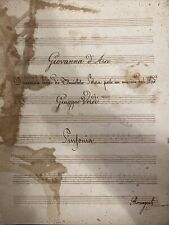 Antico manoscritto musicale usato  Genova
