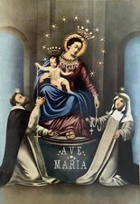 Cartolina santino madonna usato  Vestone