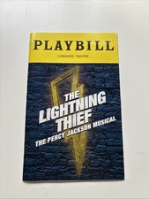 Playbill musical da Broadway The Lightning Thief Percy Jackson, usado comprar usado  Enviando para Brazil