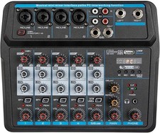 Console de mixagem de som Biner U6/Cobra acústico-6 canais mixer Bluetooth comprar usado  Enviando para Brazil