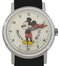 Walt Disney Productions Mickey Mouse Relógio Vintage 17j Geral 9,25" 33mm RARO! comprar usado  Enviando para Brazil