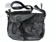 Bolsa de couro preta Buttery Soft Cut n’ Paste Los Angeles 14” L * 11” SKU - PB004 comprar usado  Enviando para Brazil