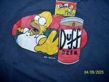 Camiseta The Simpsons Vintage Homer com Duff Beer Tamanho XL 2000 comprar usado  Enviando para Brazil