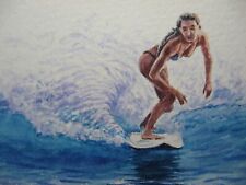 Watercolor painting ocean for sale  USA