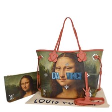 Bolsa de ombro LOUIS VUITTON Neverfull MM Da Vinci Mona Lisa rosa 12" x 12" comprar usado  Enviando para Brazil